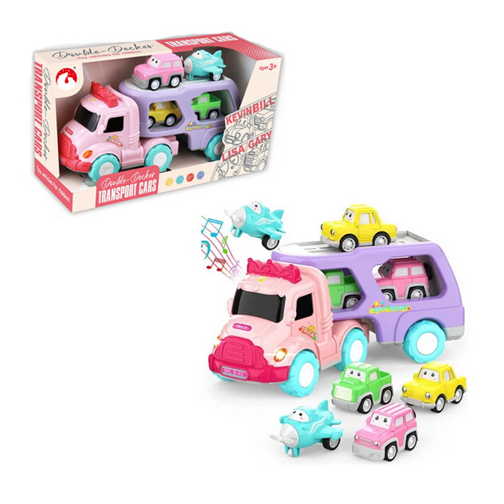 CAMION PINK TRANSPORTA VEHICULOS