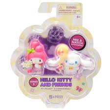HELLO KITTY PACK DE 2 FIGURAS EN FLOR (aleatorio)