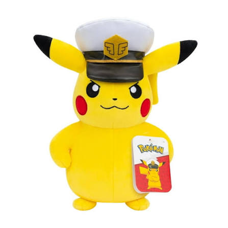 POKEMON PELUCHES CAPITAN PIKACHU ASST