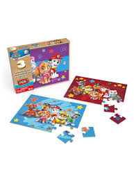 PAW PATROL 3 PUZZLES DE MADERA