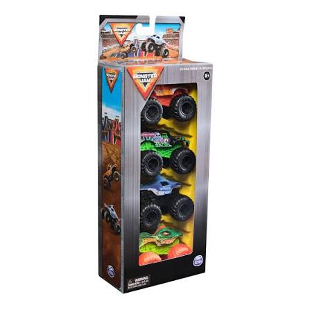 MONSTER JAM SET 4 AUTOS 1:72