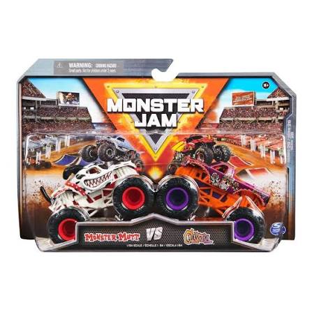 MONSTER JAM VEHICULOS METALICOS 1:64 PACK 2