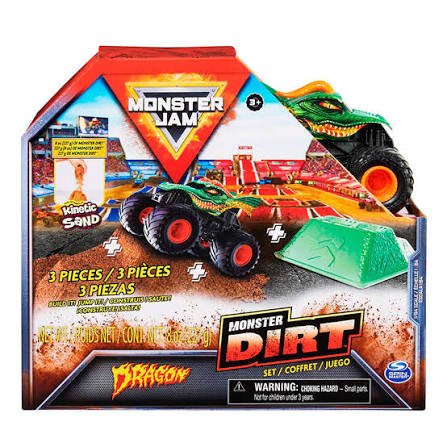 MONSTER JAM SET VEH + KINETIC SAND