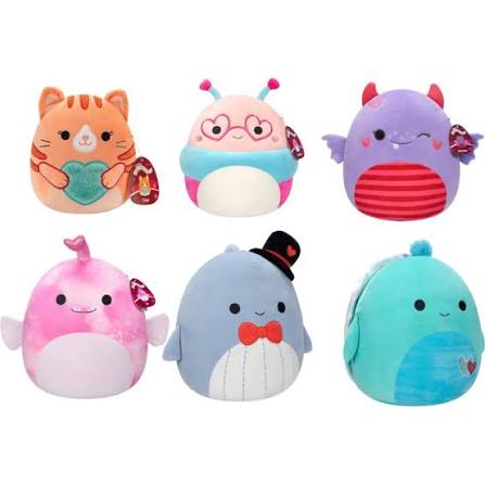 SQUISHMALLOWS VALENTINES PELUCHE 19 CM (BULK)