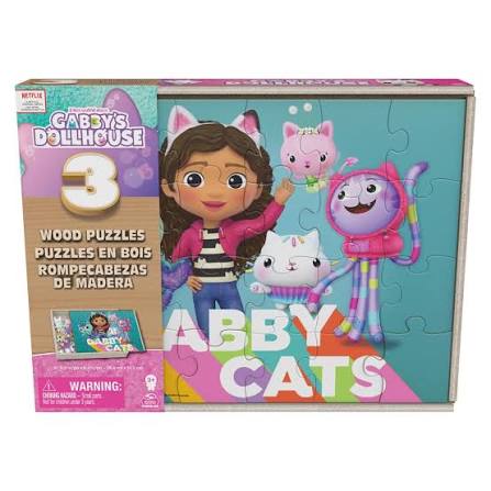 GABBY 3 PUZZLES MADERA 24 PIEZAS