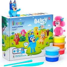 HEY CLAY PLASTICINA BLUEY Y SUS AMIGOS, PACK DE 15 COLORES
