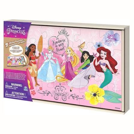 PUZZLE MADERA PRINCESAS 7 EN 1