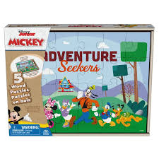 PUZZLE DE MADERA MICKEY 5 EN 1